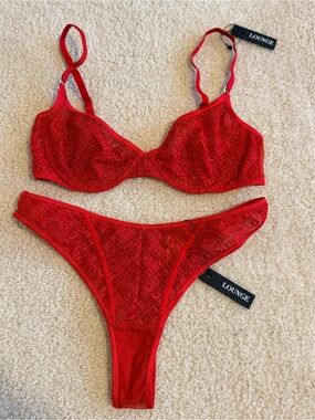 Lounge Underwear red set